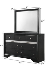 Regata Dresser Black/Silver