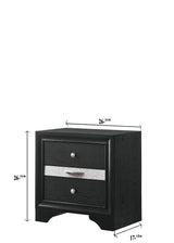 Regata Night Stand Black/Silver