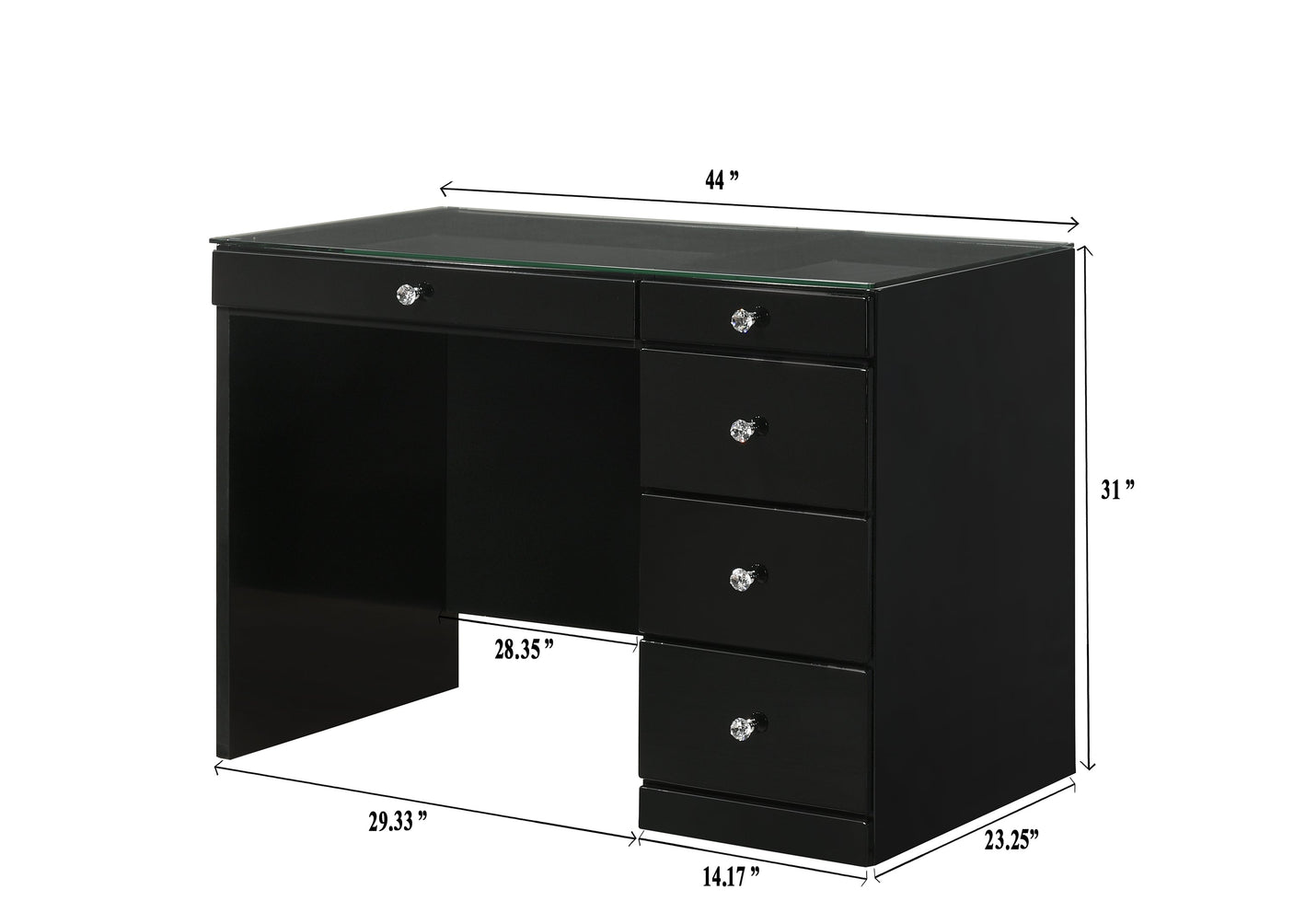 Morgan Vanity Top Black