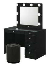 Morgan Round Swivel Stool Black