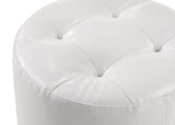 Morgan Round Swivel Stool White