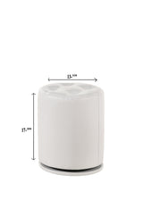 Morgan Round Swivel Stool White