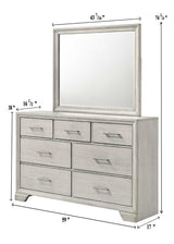 Jaymes Dresser Mirror White Mist