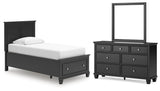 Lanolee Panel Storage Bed Bedroom Set