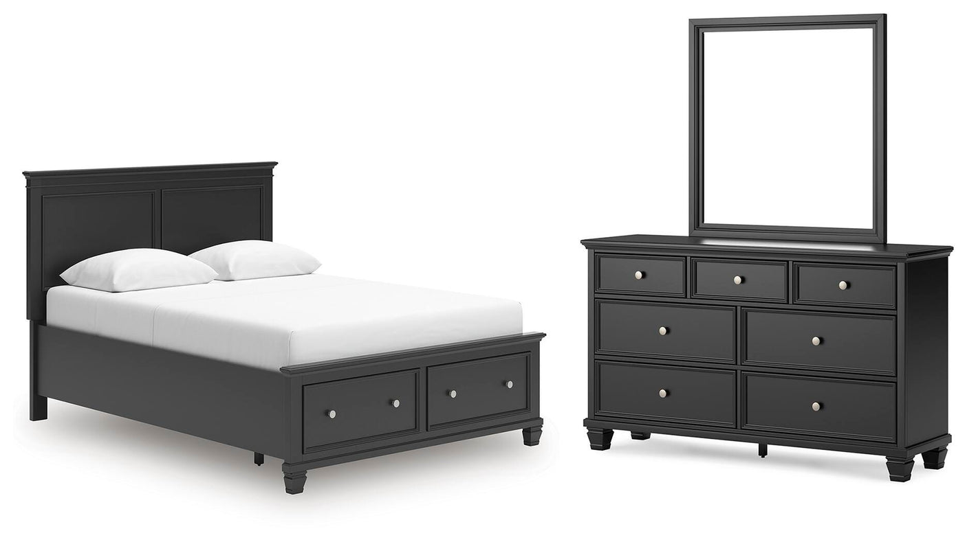 Lanolee Panel Storage Bed Bedroom Set