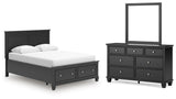Lanolee Panel Storage Bed Bedroom Set