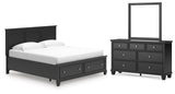 Lanolee Panel Storage Bed Bedroom Set