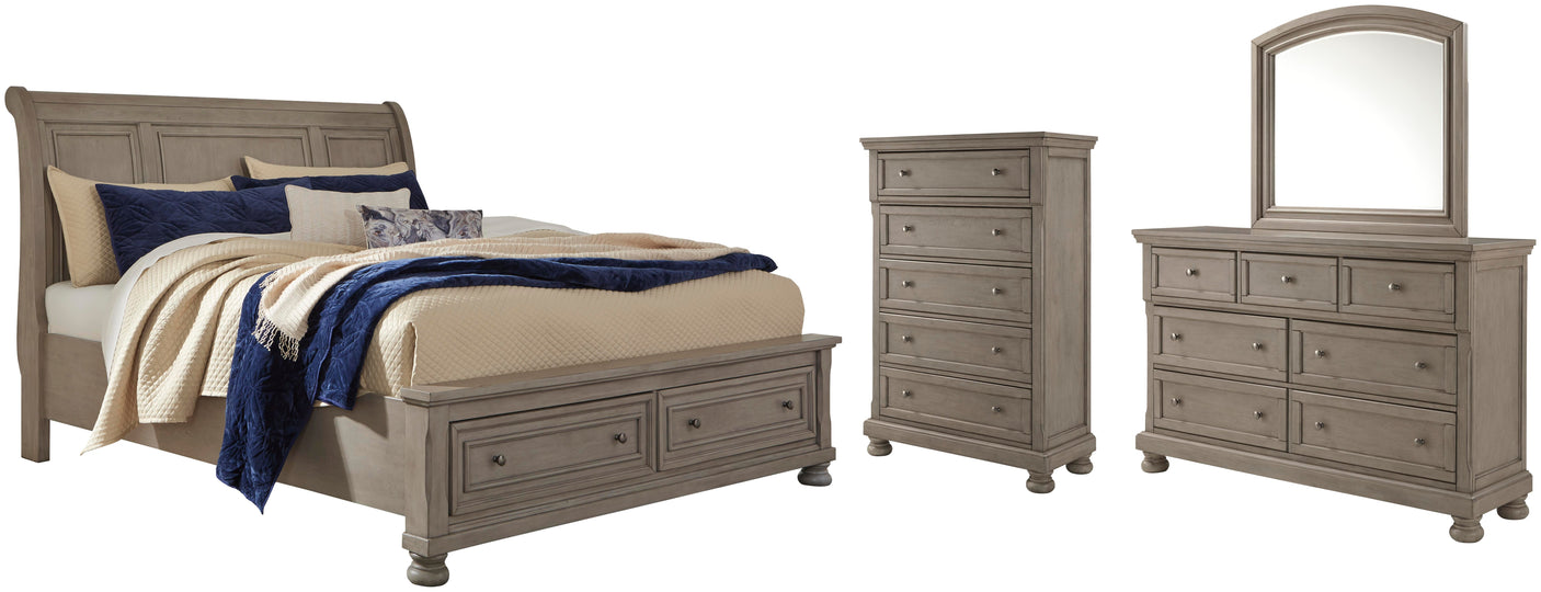 Lettner Sleigh Bed Bedroom Set