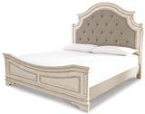 Realyn Upholstered Panel Bed Bedroom Set