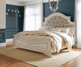 Realyn Upholstered Panel Bed Bedroom Set