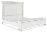 Kanwyn Panel Bed with Storage Bench