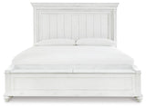 Kanwyn Panel Bed with Storage Bench
