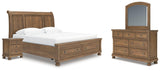 Feddinger Storage Sleigh Bed Bedroom Set