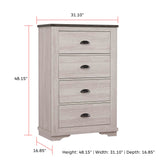 Coralee Chest Chalk/Grey