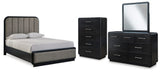 Rowanbeck Upholstered Panel Bed Bedroom Set