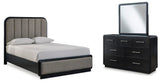 Rowanbeck Upholstered Panel Bed Bedroom Set