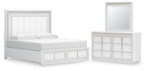 Chalanna Upholstered Storage Bed Bedroom Set