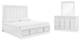 Chalanna Upholstered Storage Bed Bedroom Set