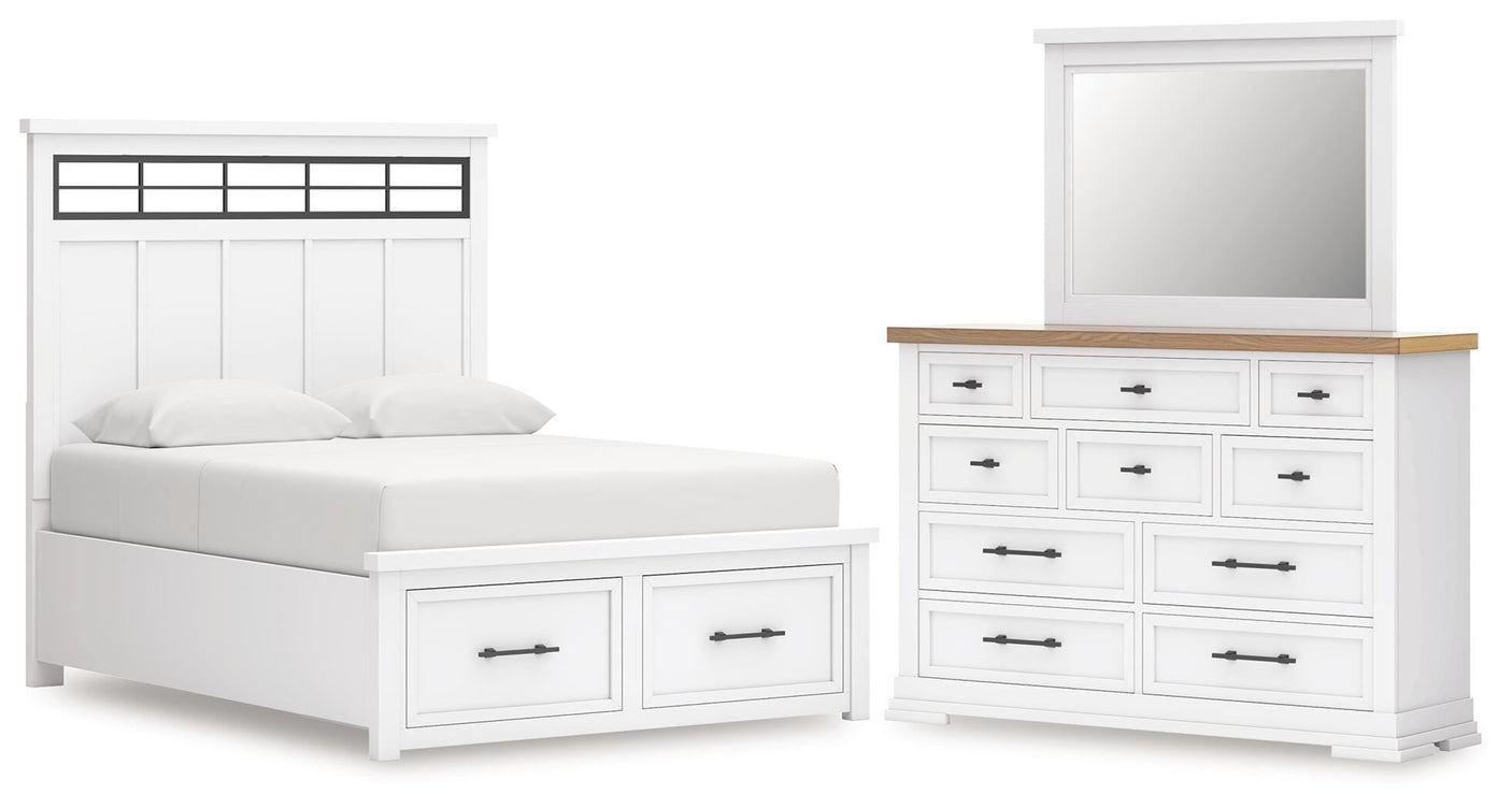 Ashbryn Panel Storage Bed Bedroom Set