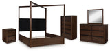 Dilenno Canopy Bed Bedroom Set