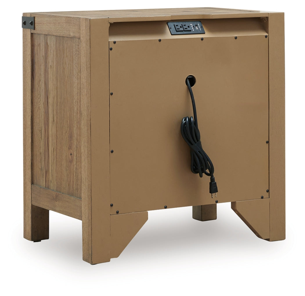 Ridgester Three Drawer Night Stand