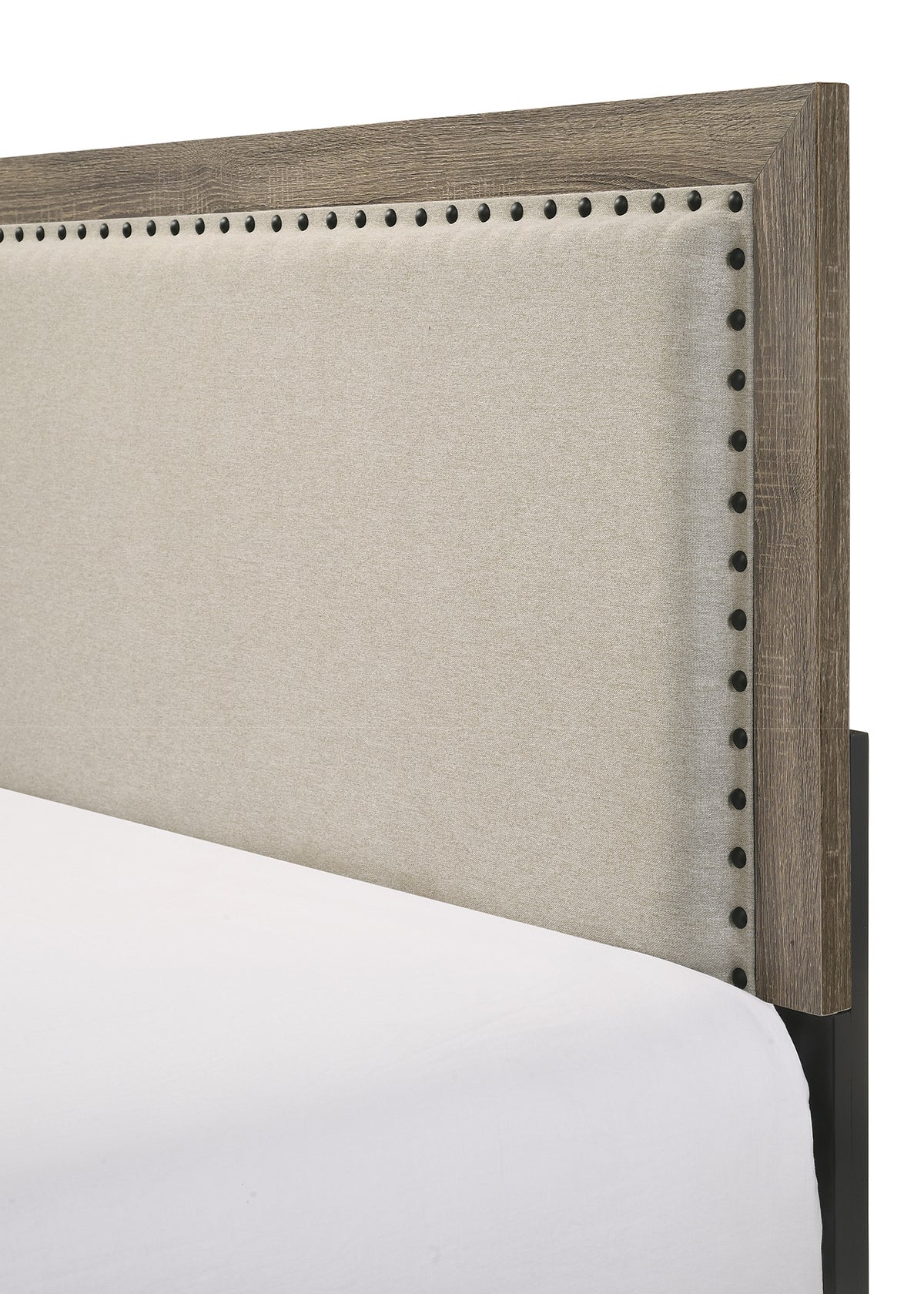 Millie Upholsteredolstery Bed One Box -Grey Bedroom Collection