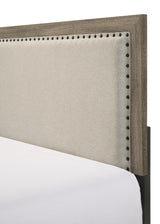 Millie Upholsteredolstery Bed One Box -Grey Bedroom Collection