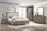Millie Upholsteredolstery Bed One Box -Grey Bedroom Collection