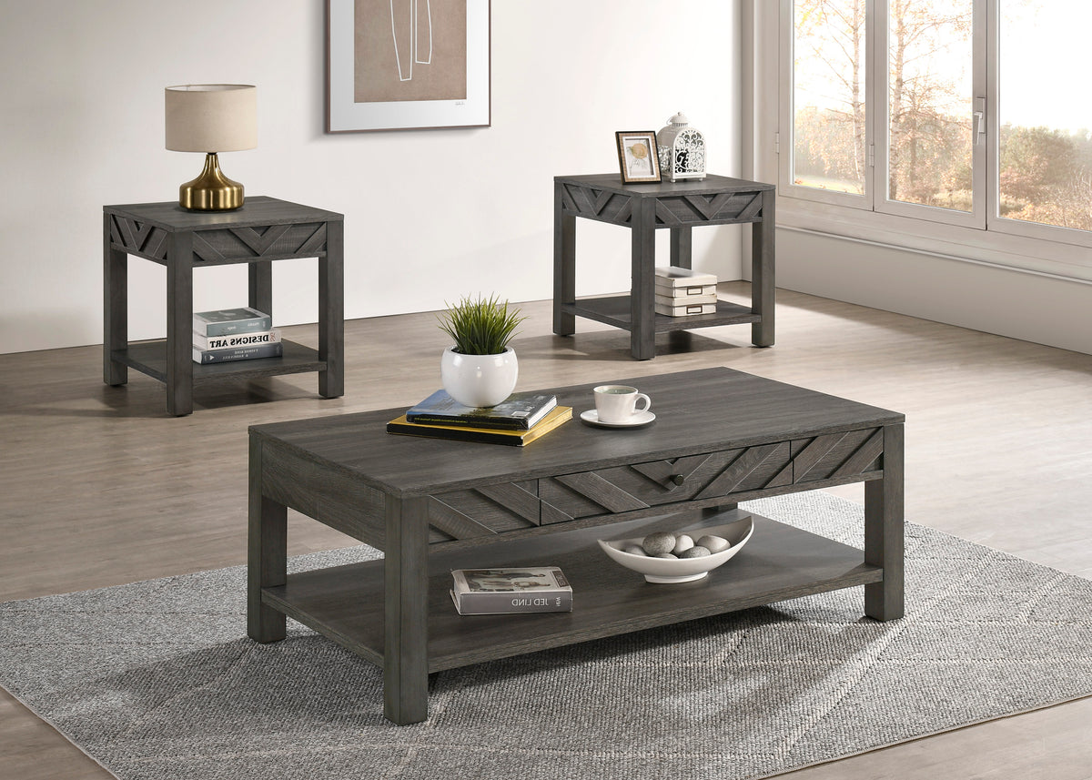 Valor 3-Pk Cocktail Set-Grey