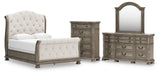 Ardenfield Upholstered Sleigh Bed Bedroom Set
