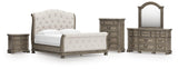 Ardenfield Upholstered Sleigh Bed Bedroom Set
