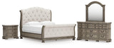 Ardenfield Upholstered Sleigh Bed Bedroom Set