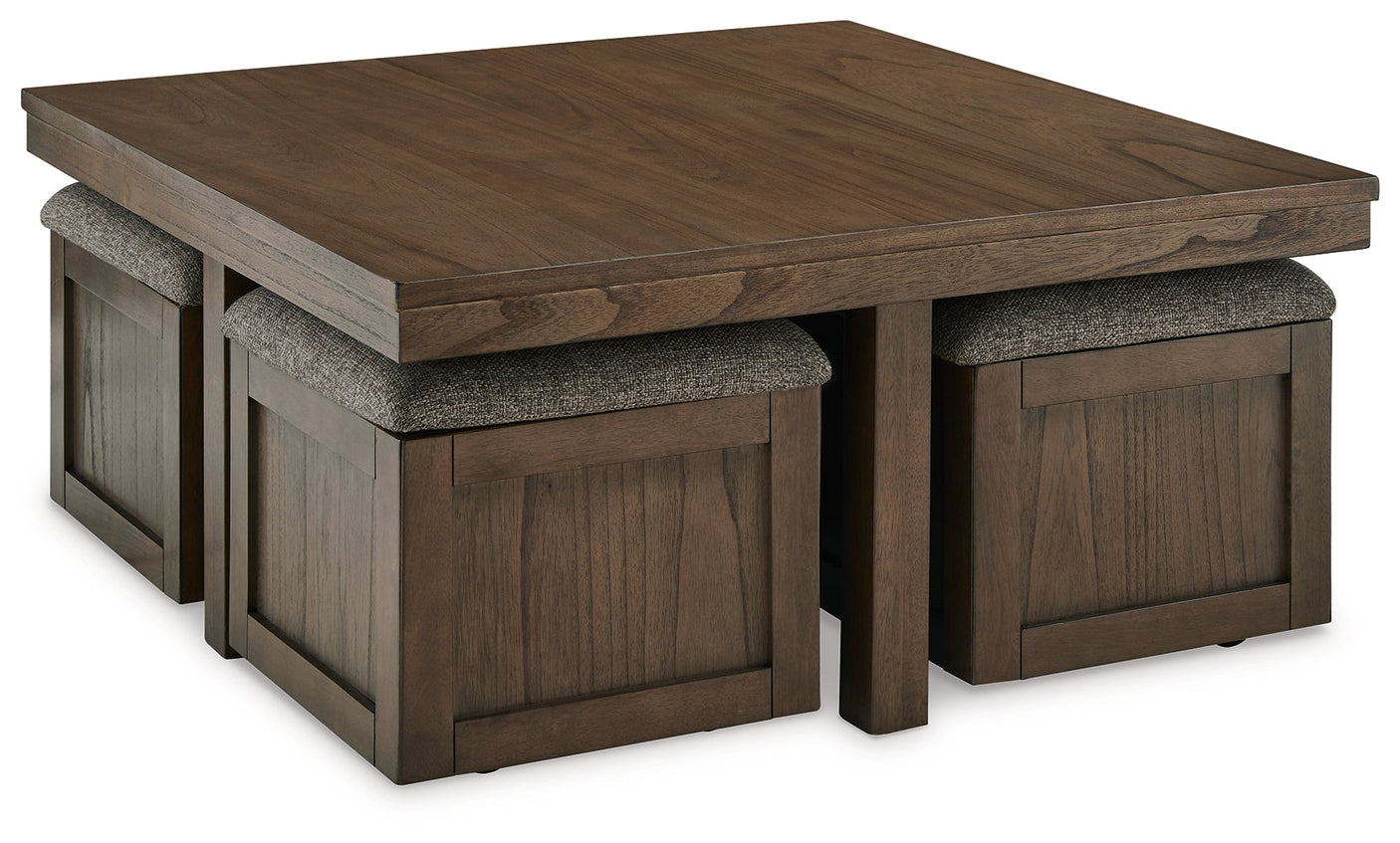 Boarder Coffee Table w/ 4 Stools