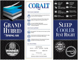 Grand Hybrid Cobalt Firm Mattress & Boxspring