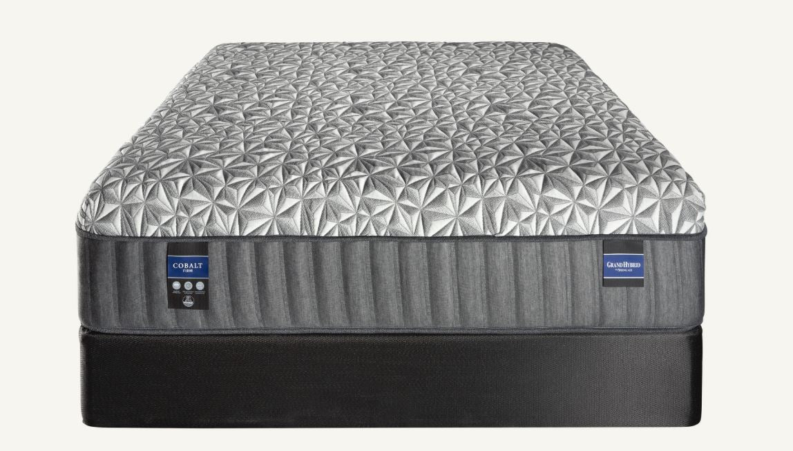 Grand Hybrid Cobalt Firm Mattress & Boxspring