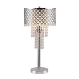 Crystal on Mesh Table Lamp
