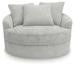 Cuddle Plush Oversized Swivel Accent Chair