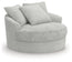 Cuddle Plush Oversized Swivel Accent Chair