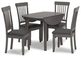 Shullden Round Dining Room Drop Leaf Table