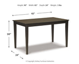 Kimonte Dining Set (Up to 4 Chairs)