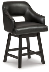 Tallenger Upholstered Swivel Barstool