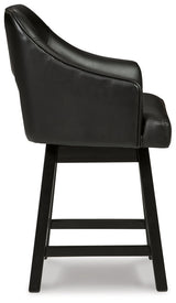 Tallenger Upholstered Swivel Barstool