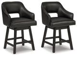Tallenger Upholstered Swivel Barstool