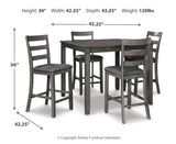 Bridson Square Counter Table Set