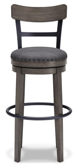 Caitbrook Tall Upholstered Swivel Barstool