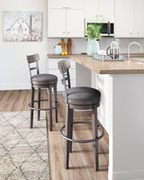 Caitbrook Tall Upholstered Swivel Barstool