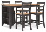 Gesthaven Dining Set (Up to 4 Barstools)
