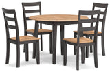 Gesthaven Dining Set (Up to 4 Barstools)