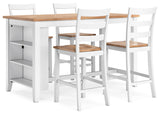 Gesthaven Dining Set (Up to 4 Barstools)
