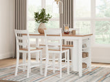 Gesthaven Dining Set (Up to 4 Barstools)